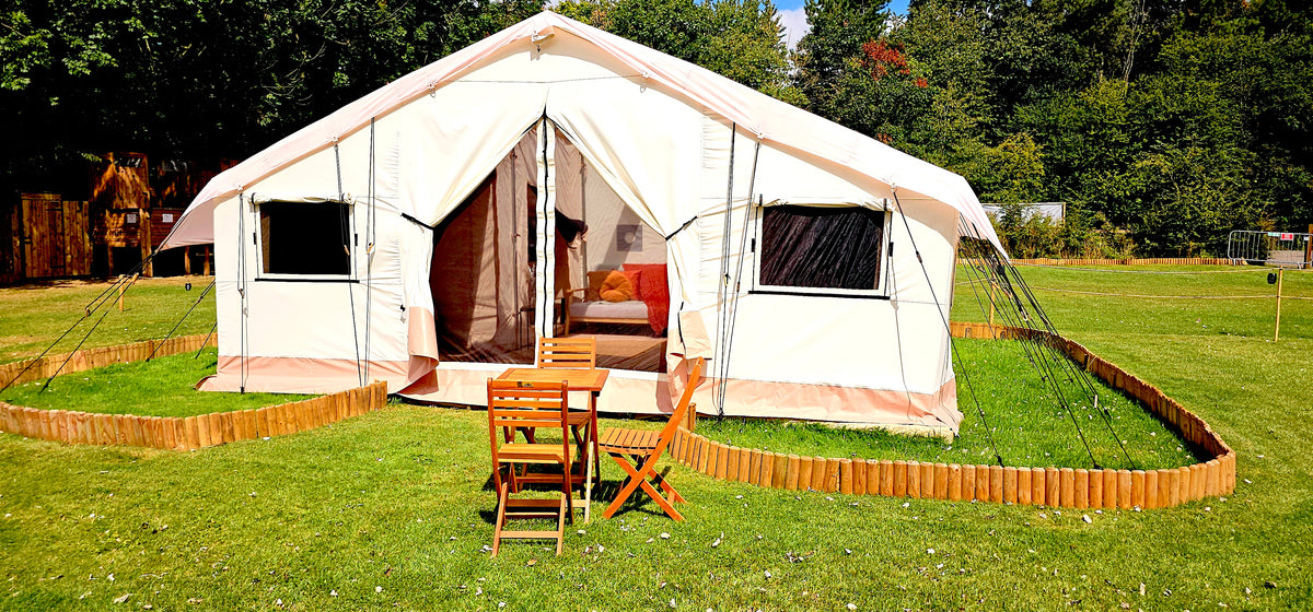 6x4 Canvas Tent Lodge With Roof Light