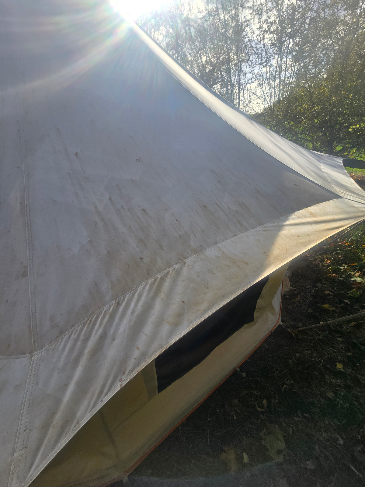 Used 6m XL Bell Tent + Coir Matting – Grade C