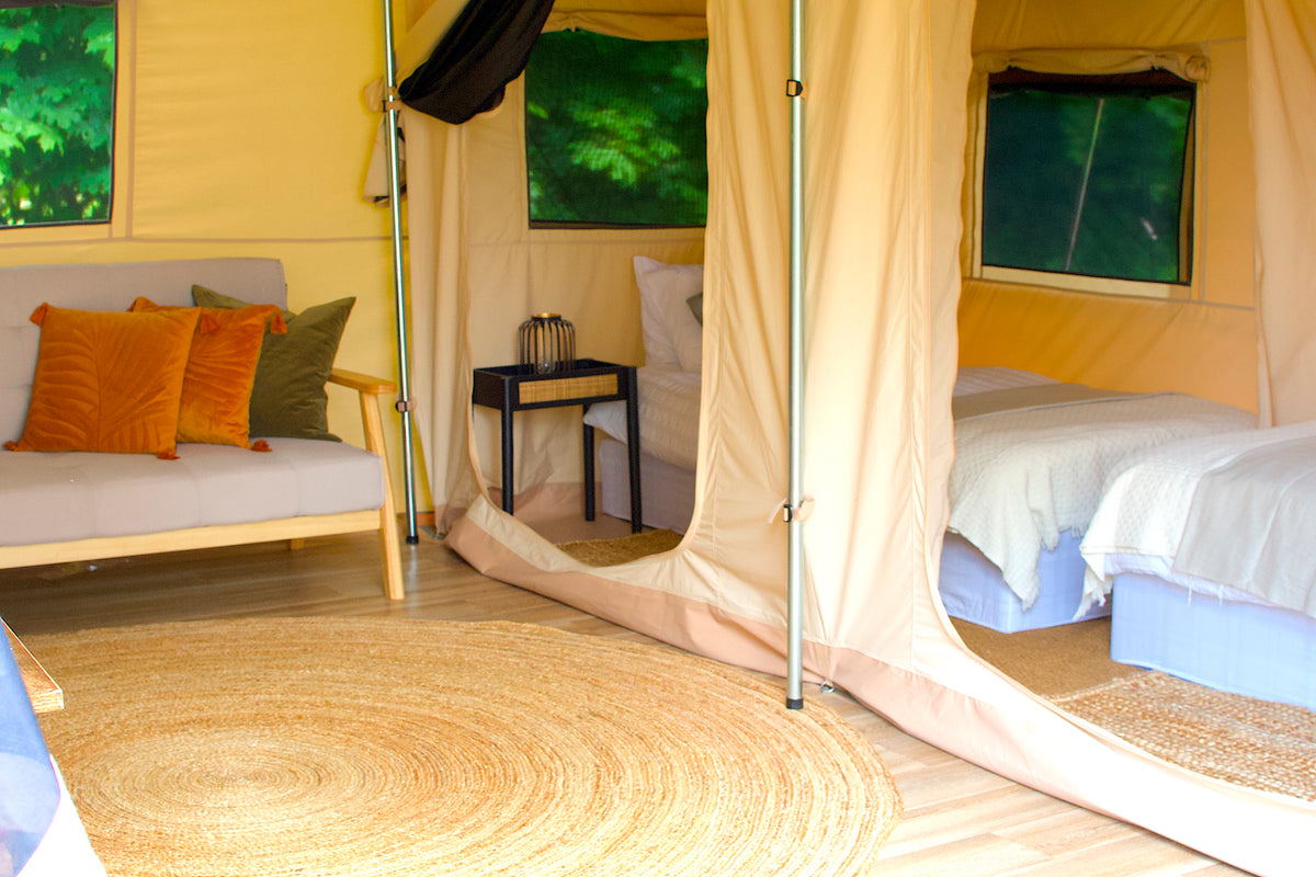 6x4 Canvas Tent Lodge With Roof Light
