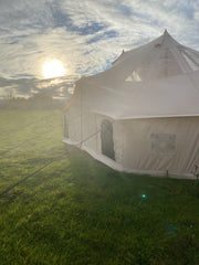 Grade B - BTV 7 Emperor Skylight - 6m (Part PVC Light Roof) XL (1.2m High Walls) Bell Tent with Stove Hole