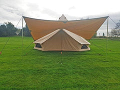 School Classroom Bundle - 5m Skyview XL Bell Tent + 5m Groundsheet, 4x2m Canopy & 5m Full Moon Coir