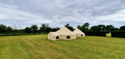 Grade C - BTV 6 Skylight - 6m (Half PVC Light Roof) XL (1.2m High Walls) Water Resistant Cotton Canvas Bell Tent with Stove Hole