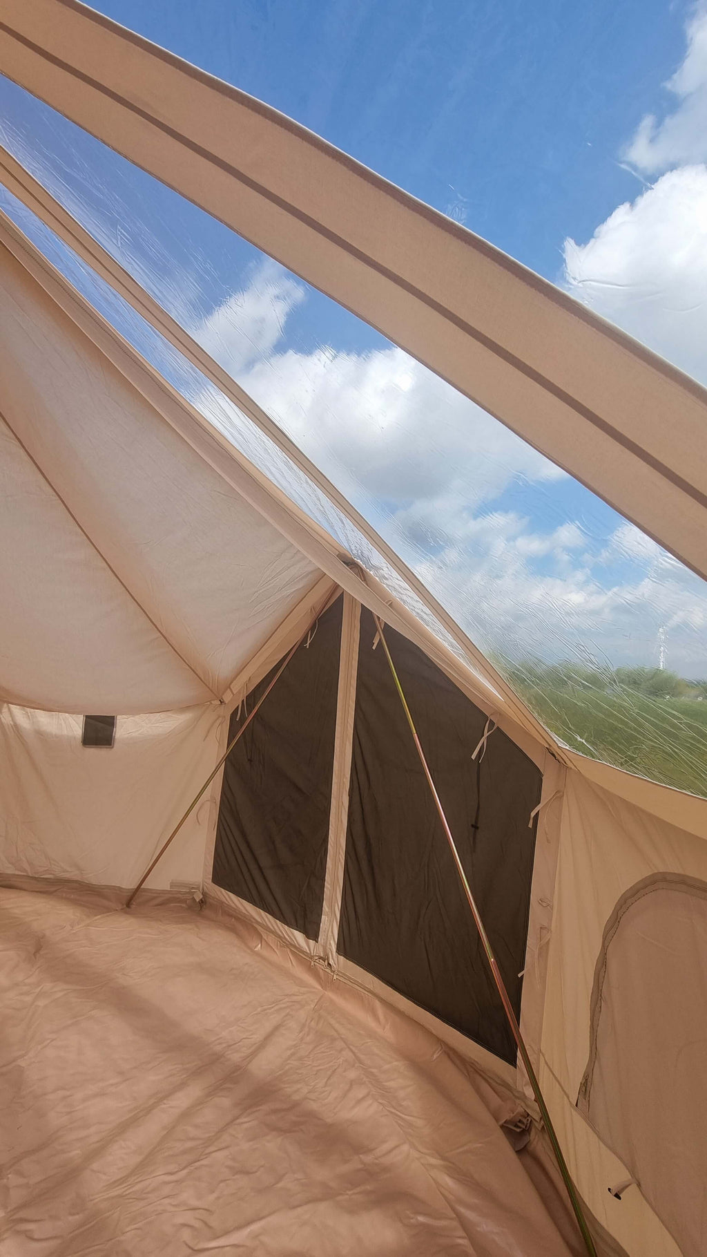 The Skyview – 5m XL Stargazing Bell Tent with Clear Roof