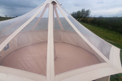 School Classroom Bundle - 5m Skyview XL Bell Tent + 5m Groundsheet, 4x2m Canopy & 5m Full Moon Coir