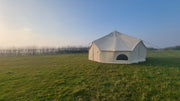 BTV 6 Skylight - 6m (Half PVC Light Roof) XL (1.2m High Walls) Water Resistant Cotton Canvas Bell Tent with Stove Hole