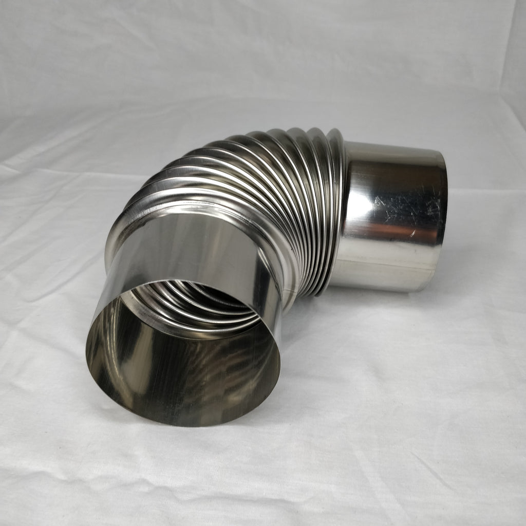 80mm Single Wall Stove Flue Pipe Connections